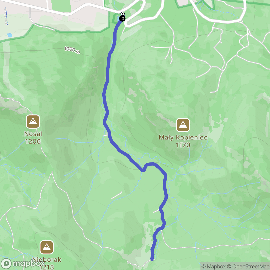 Zakopane: mapa trasy - Poland