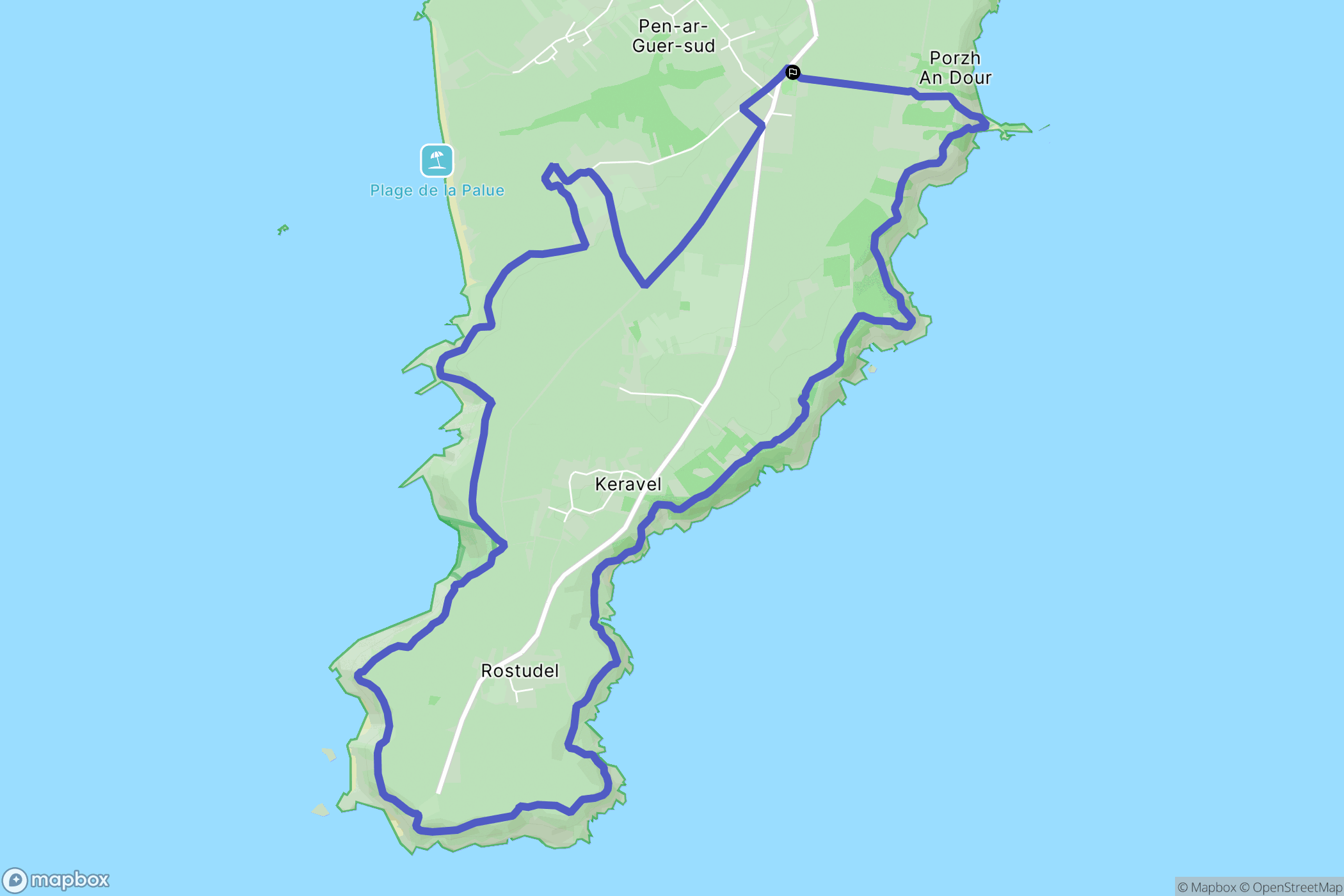 Crozon: routekaart voor buitenactiviteiten - France