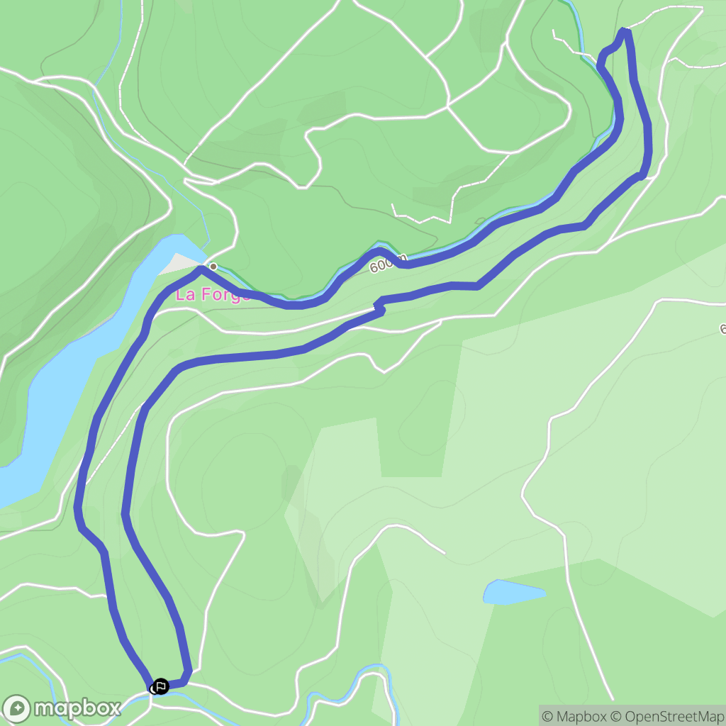 Saissac : carte du parcours de randonnée - France