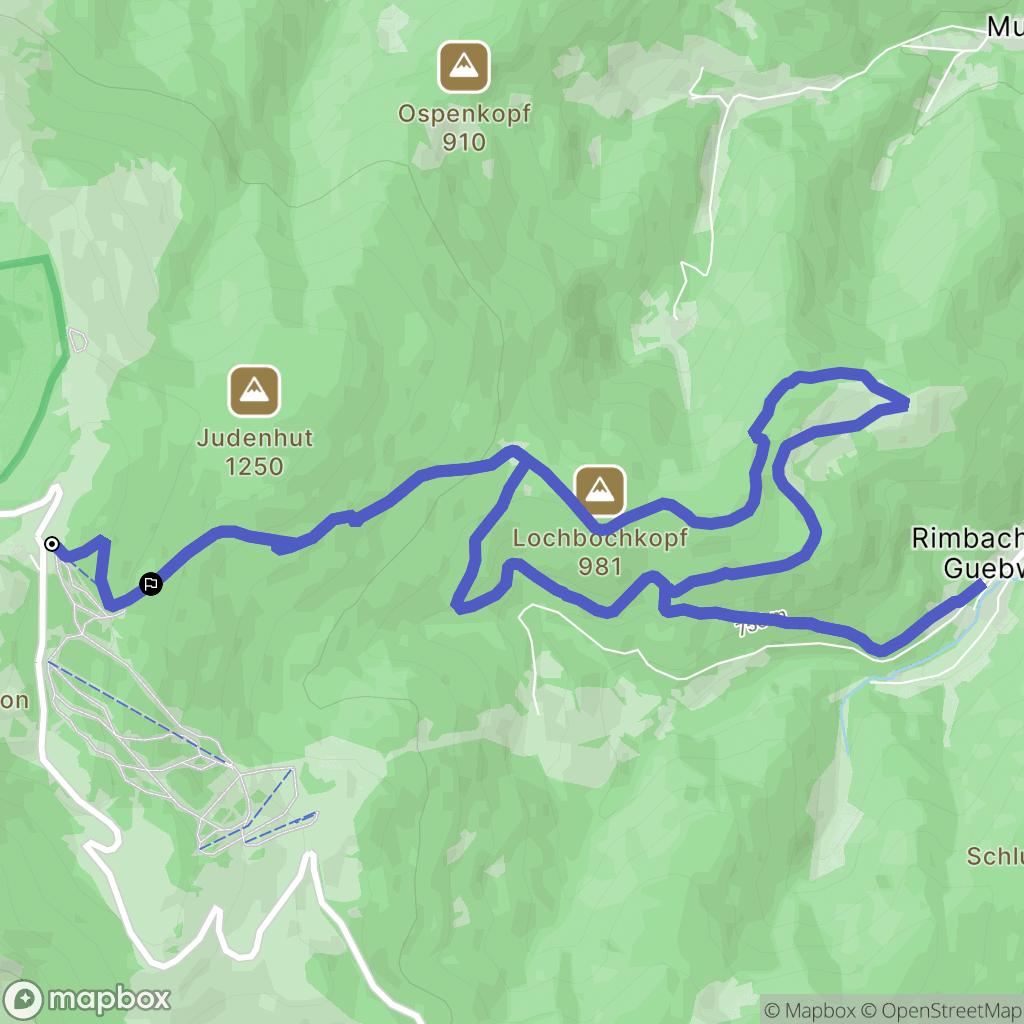 Soultz-Haut-Rhin : carte du parcours de randonnée - France