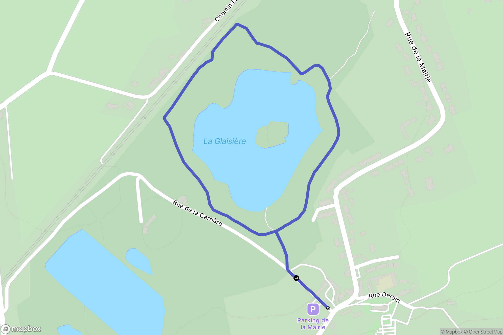 Nesles : carte du parcours de randonnée - France