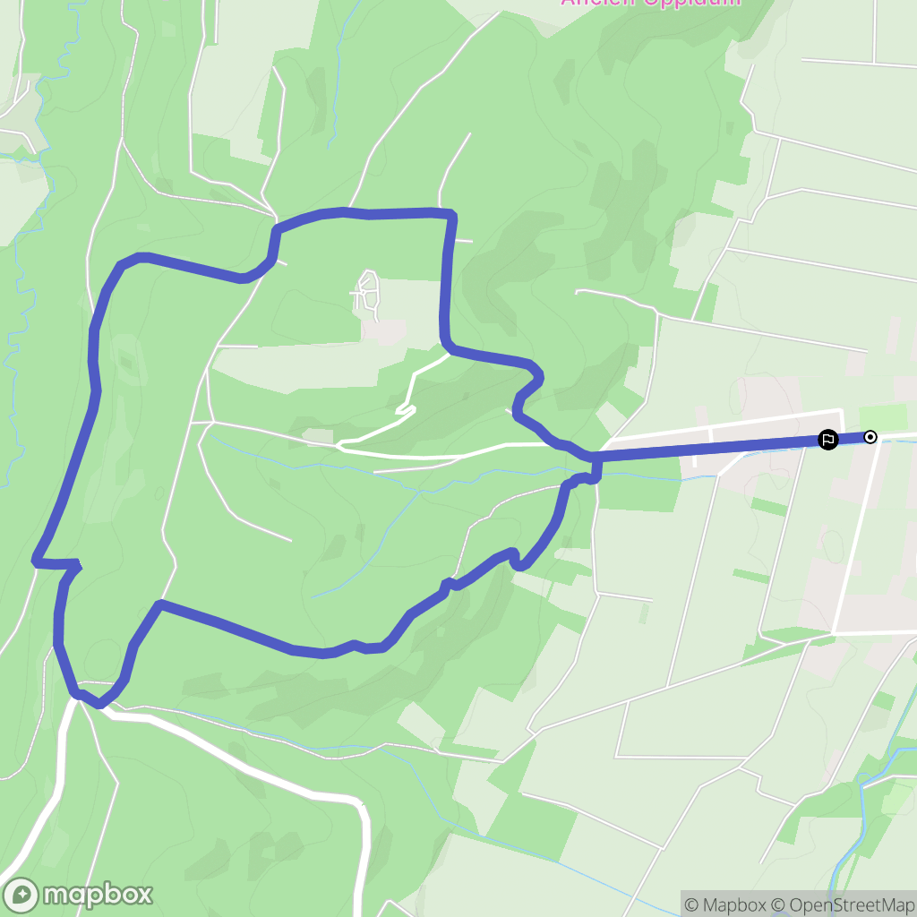 Oursbelille : carte du parcours de randonnée - France