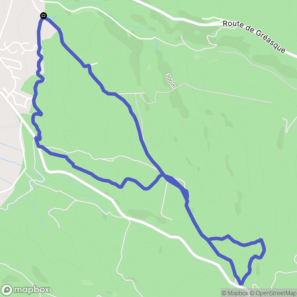 Gardanne : carte du parcours de randonnée - France