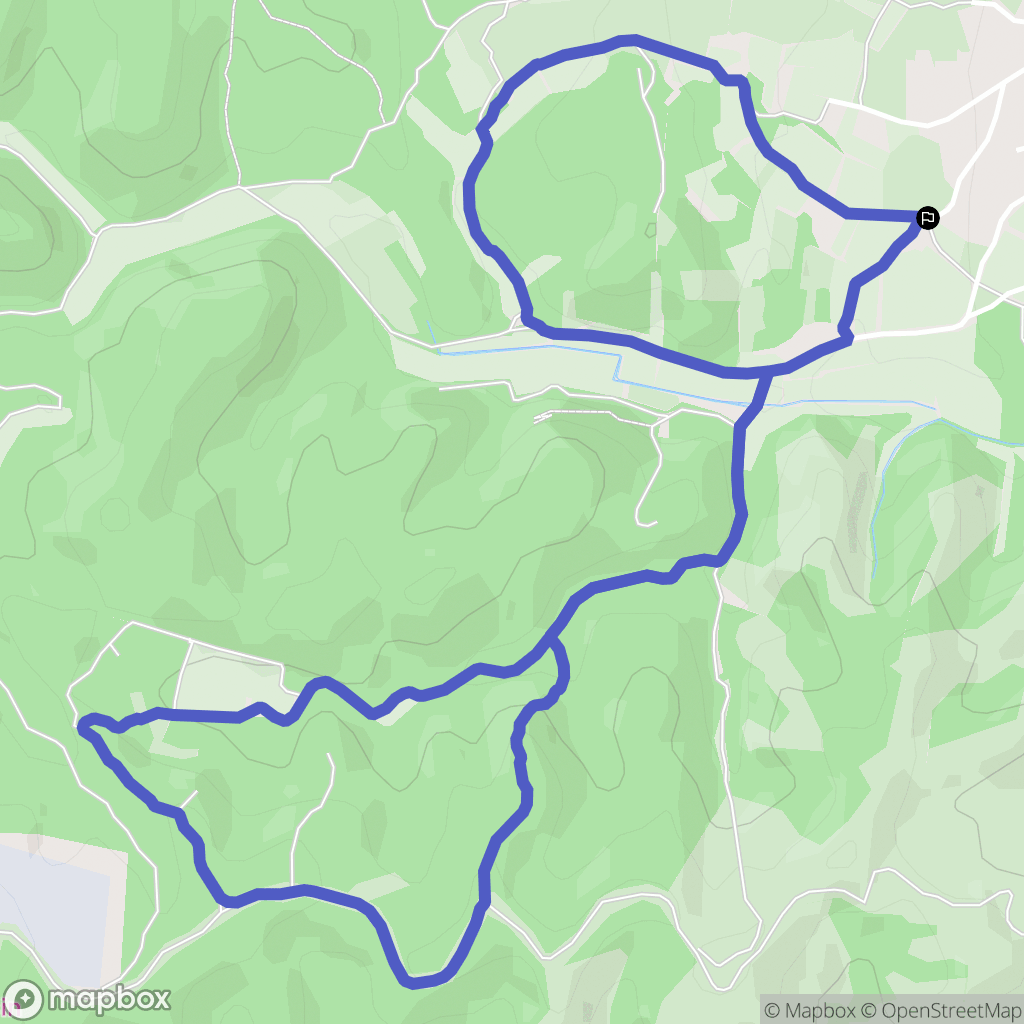 Lirac : carte du parcours de randonnée - France
