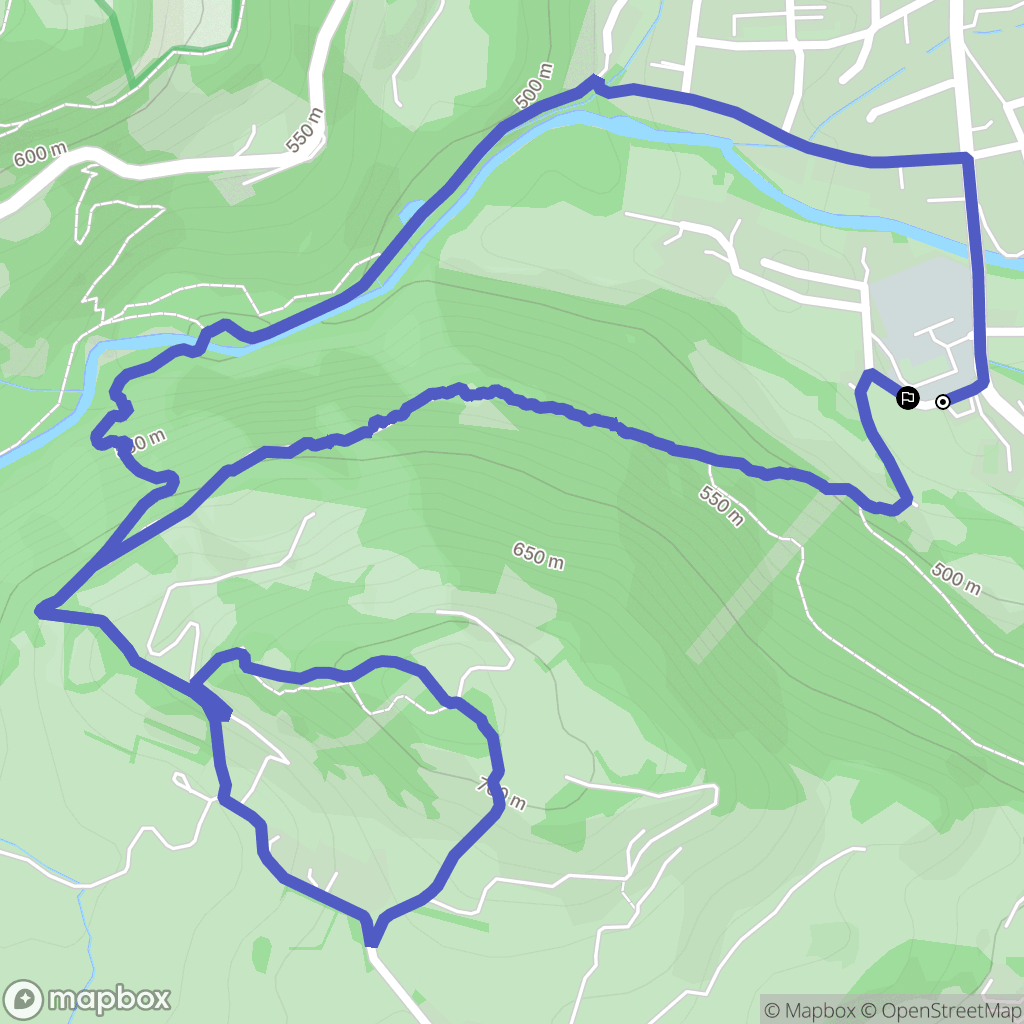 Lau-Balagnas : carte du parcours de randonnée - France