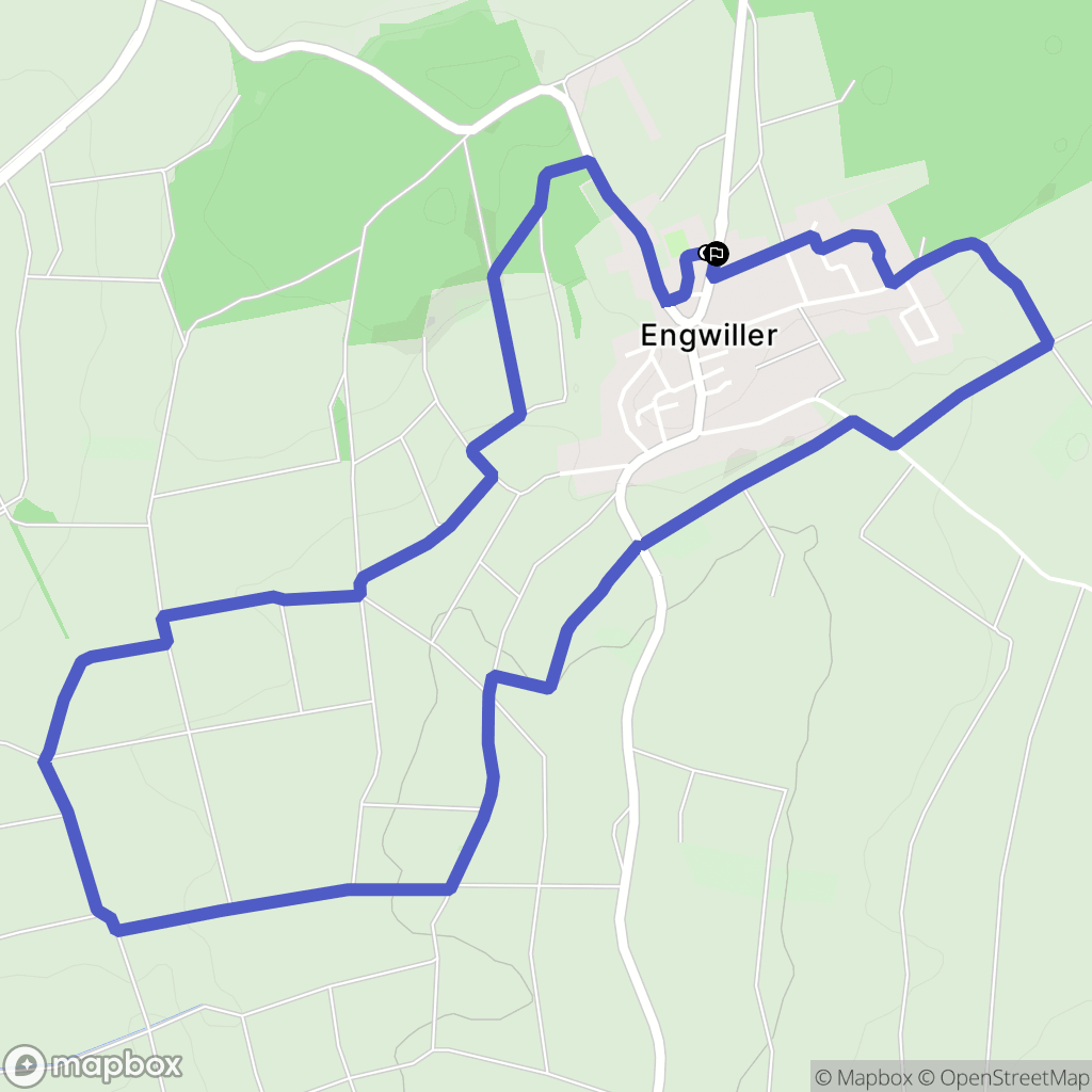 Engwiller : carte du parcours de randonnée - France