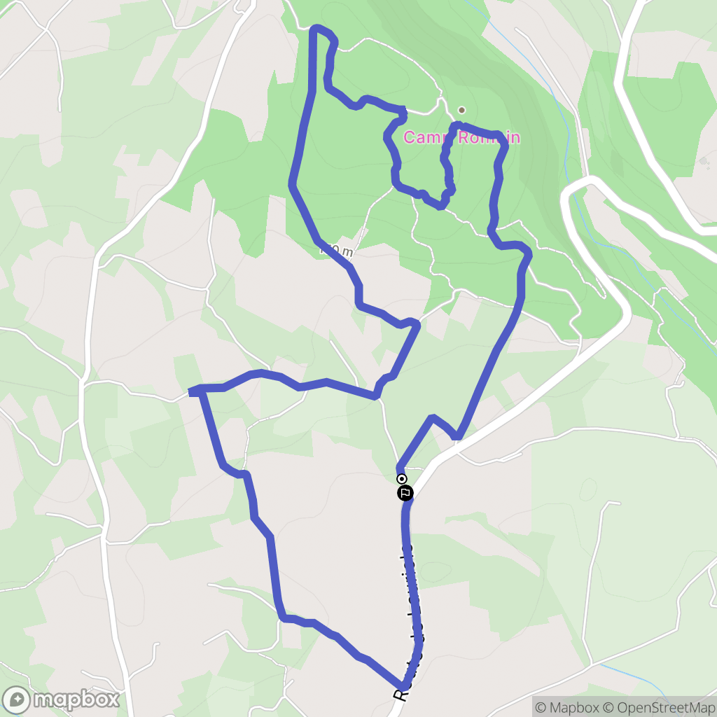 Siran : carte du parcours de randonnée - France