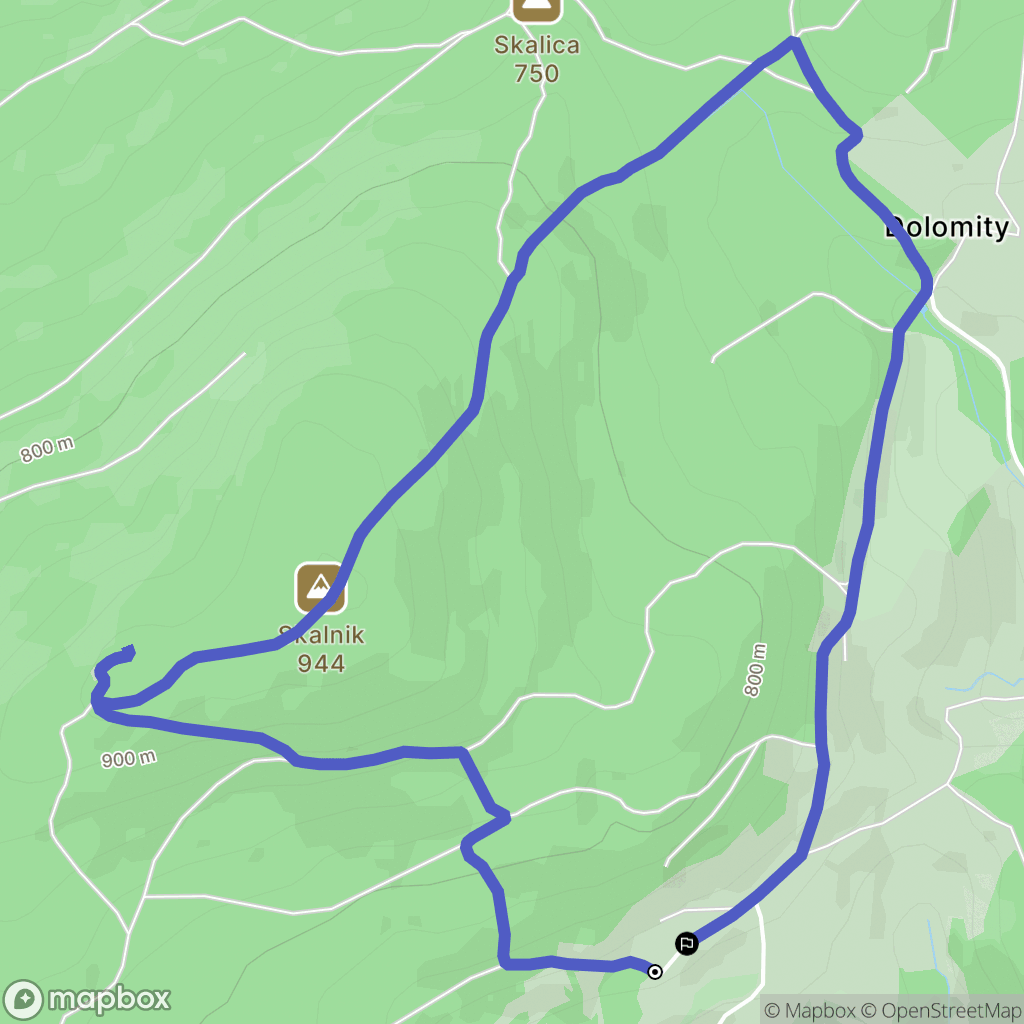 Czarnów: mapa trasy - Poland