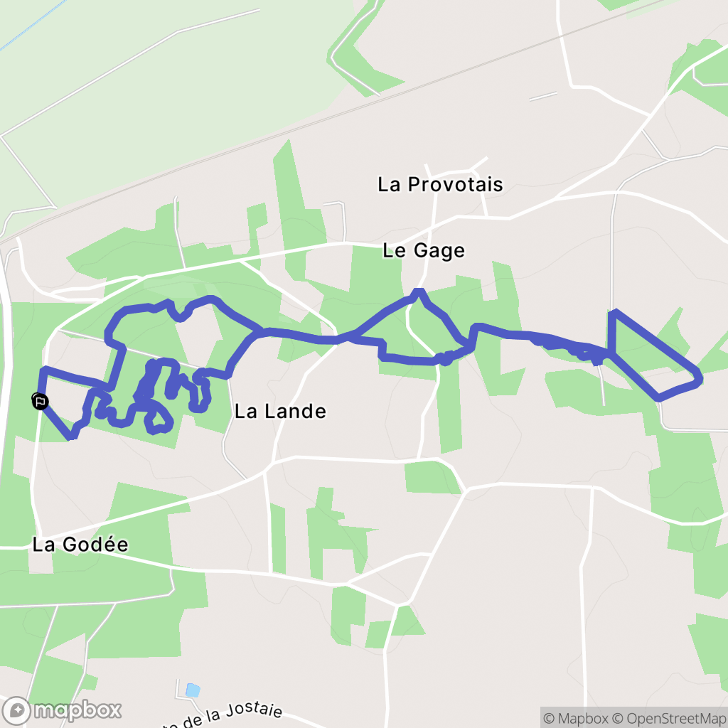 Saint-Nicolas-de-Redon : carte du parcours de randonnée - France