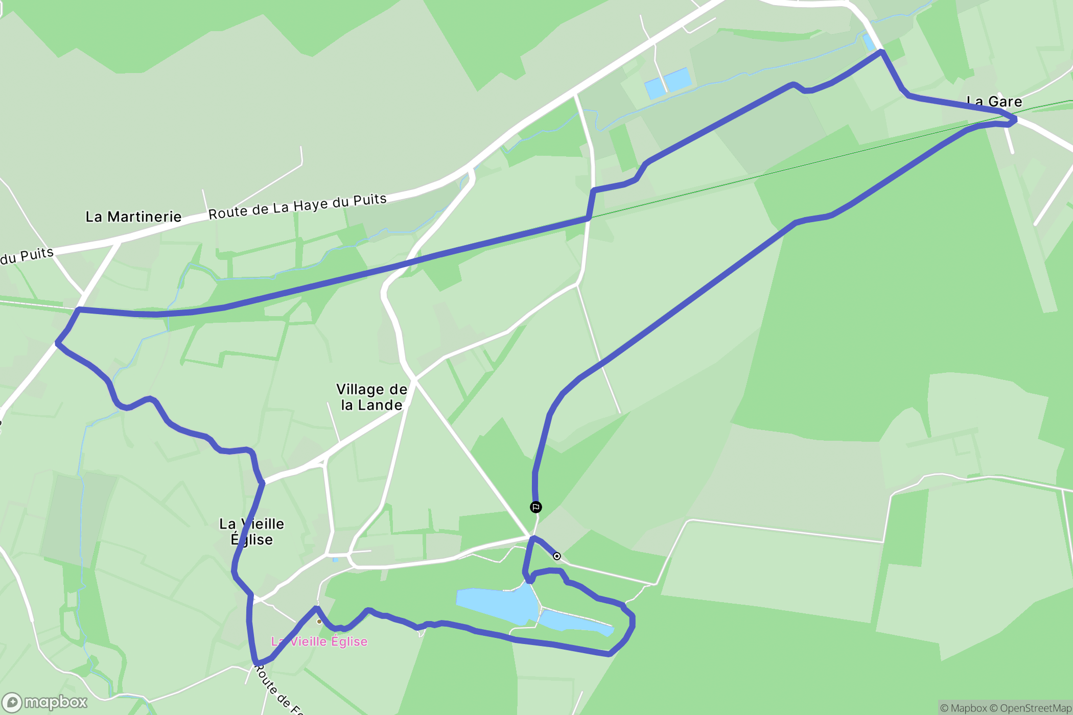 Montsenelle : carte du parcours de randonnée - France