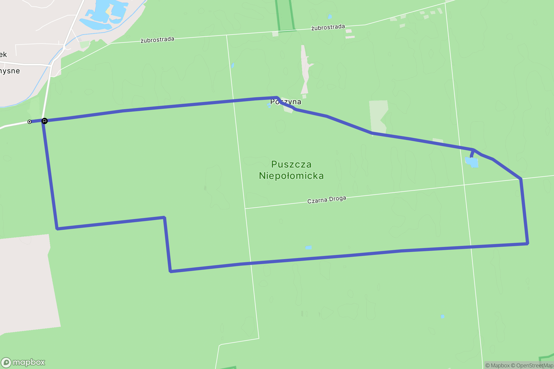 Wola Batorska: mapa trasy - Poland