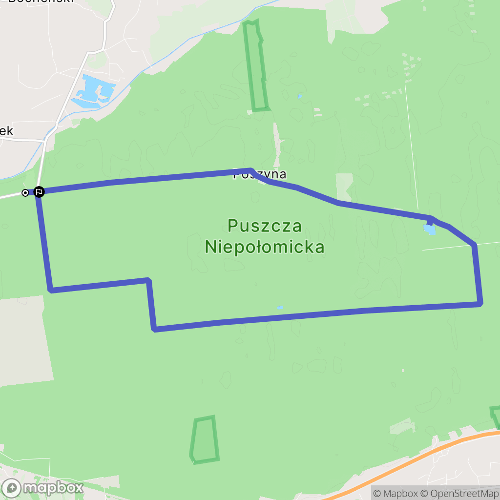Wola Batorska: mapa trasy - Poland