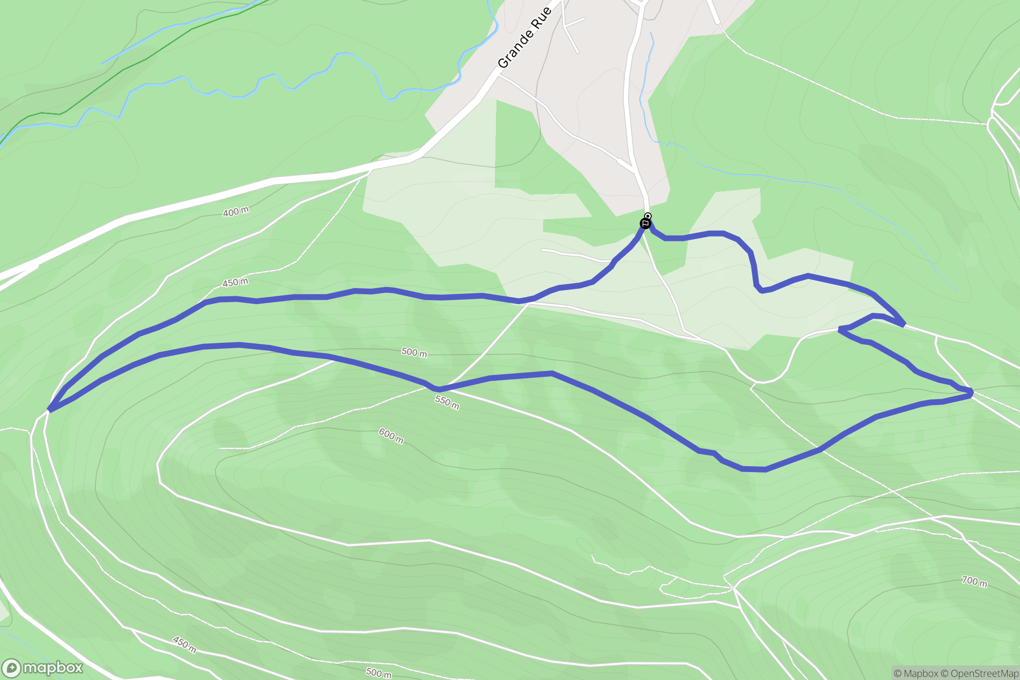 Luvigny : carte du parcours de randonnée - France
