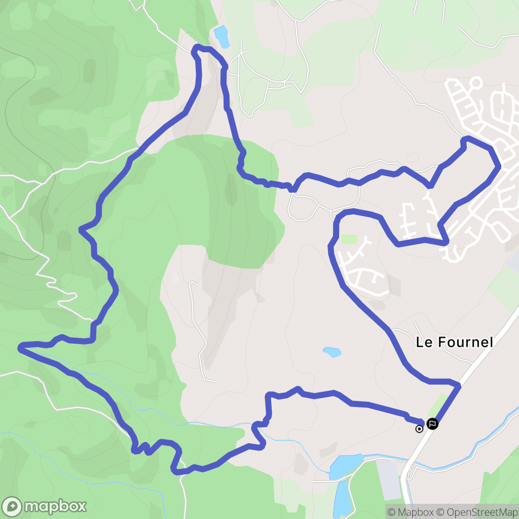Roquebrune-sur-Argens : carte du parcours de randonnée - France