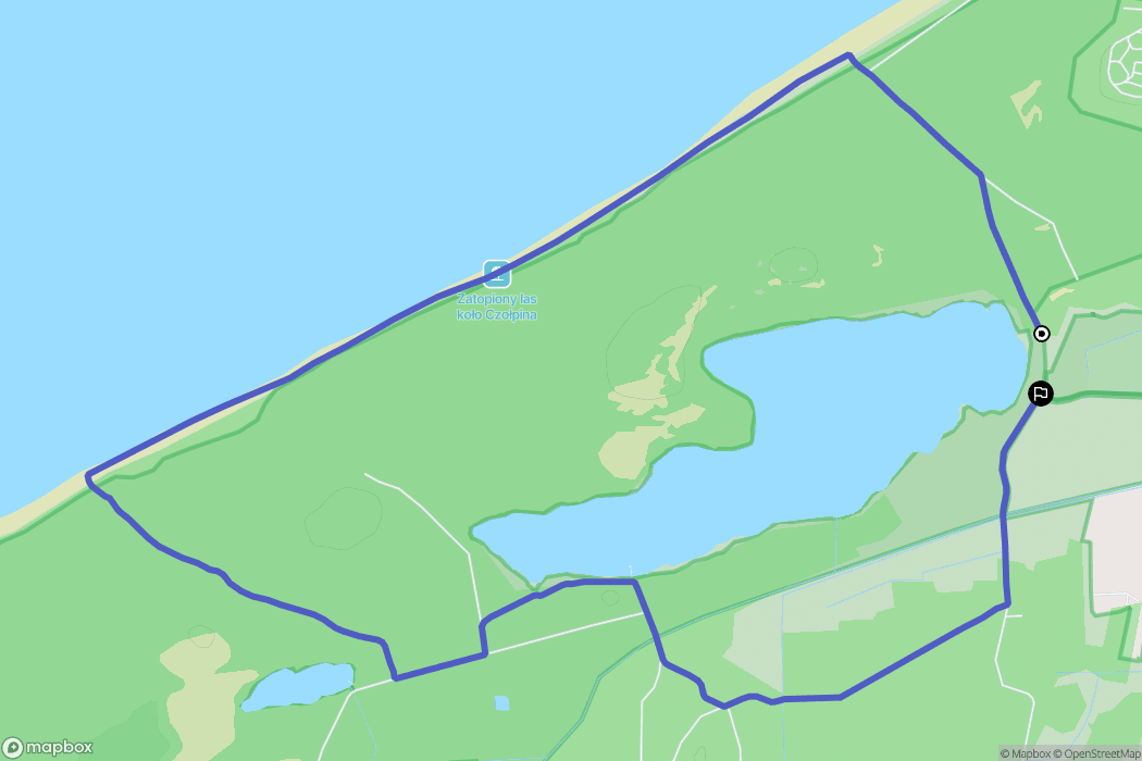 Smołdziński Las: mapa trasy - Poland