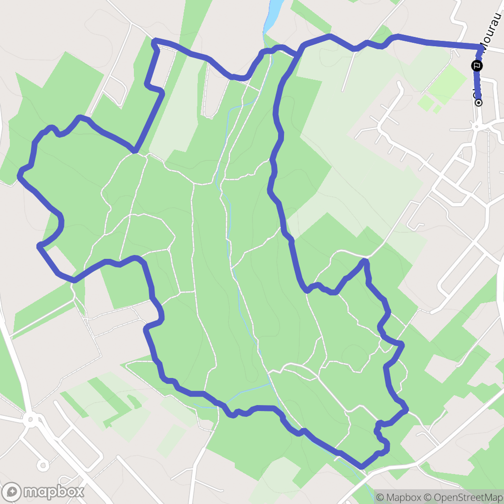 Cepet : carte du parcours de randonnée - France