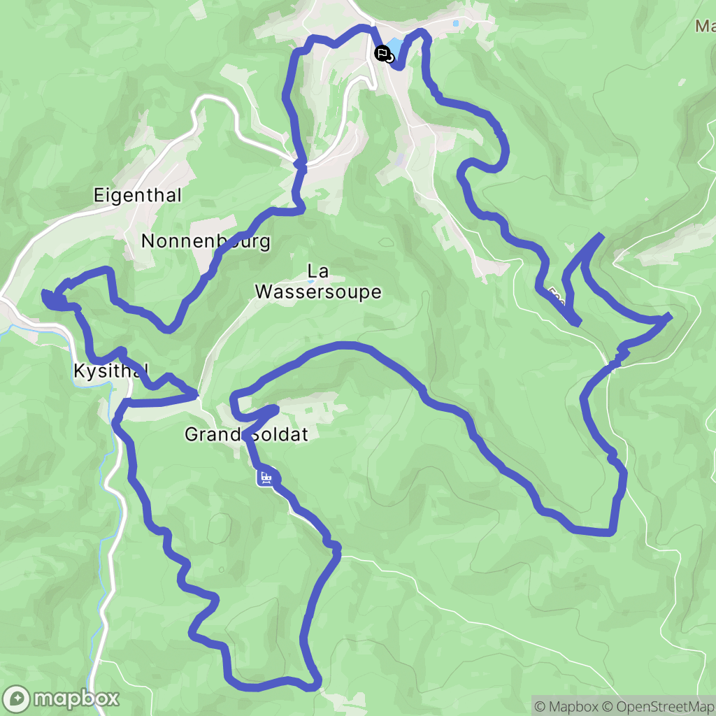 Walscheid : carte du parcours de randonnée - France