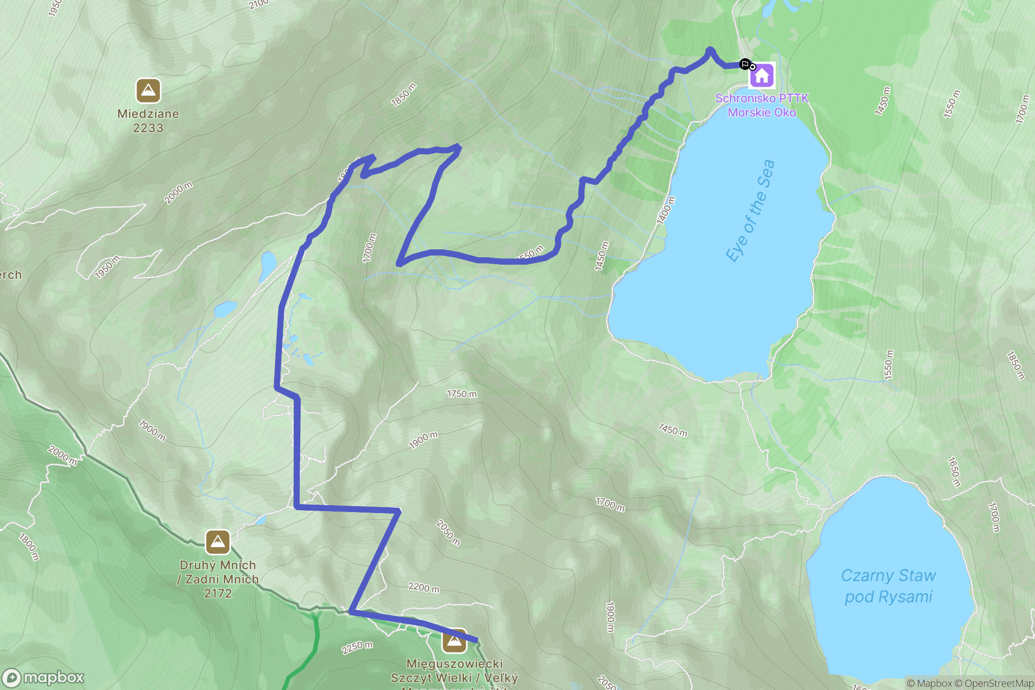 Zakopane: mapa trasy - Poland