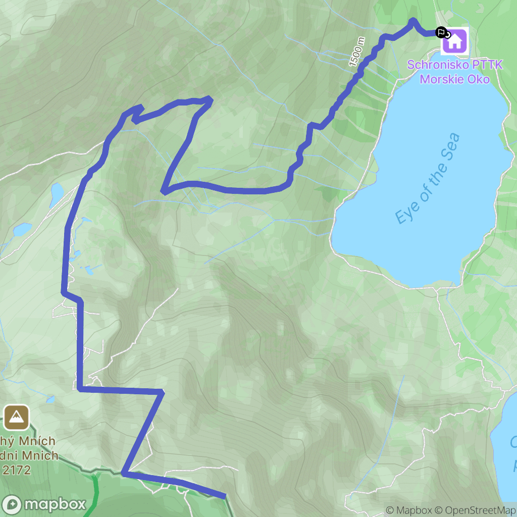 Zakopane: mapa trasy - Poland
