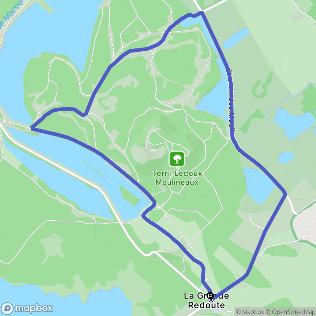 Condé-sur-l'Escaut : carte du parcours de randonnée - France