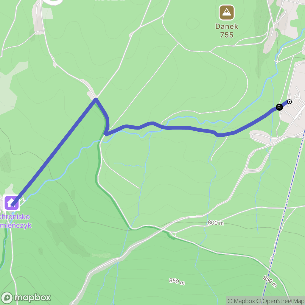 Szklarska Poręba: mapa trasy - Poland