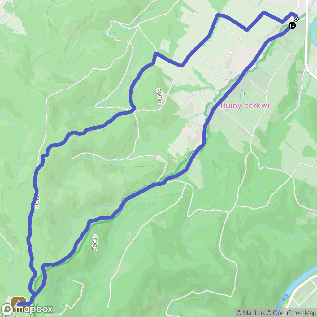 Bukowiec: mapa trasy - Poland