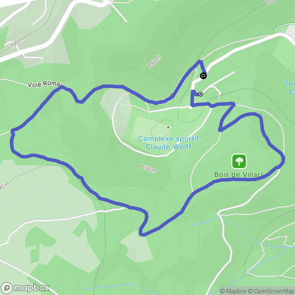 Orcines : carte du parcours de randonnée - France