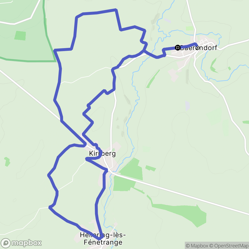Baerendorf : carte du parcours de randonnée - France