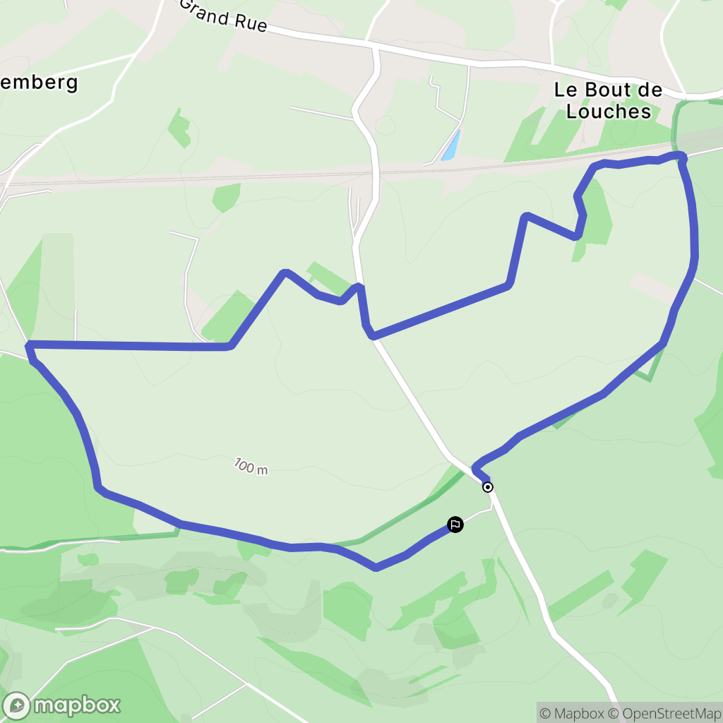 Tournehem-sur-la-Hem : carte du parcours de randonnée - France