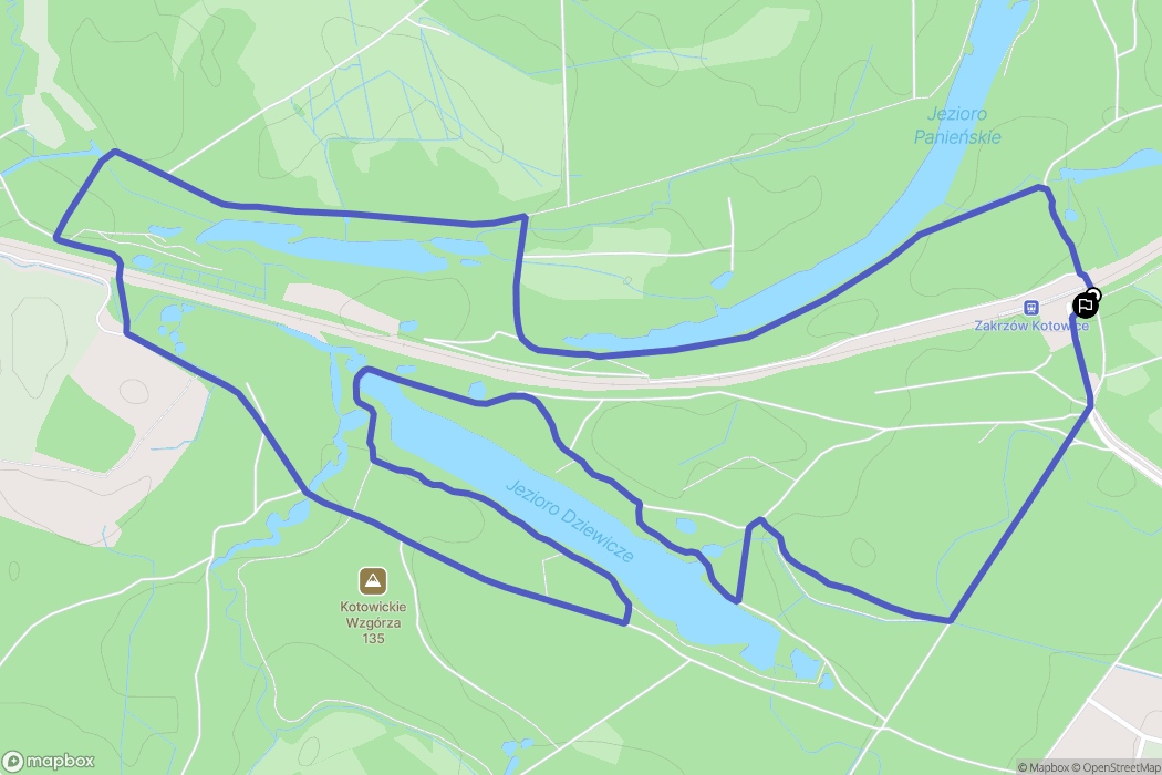 Kotowice: mapa trasy - Poland