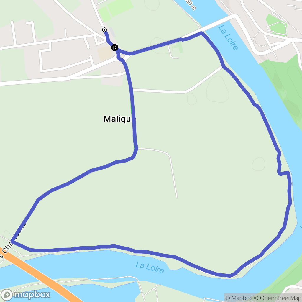 Veauchette : carte du parcours de randonnée - France
