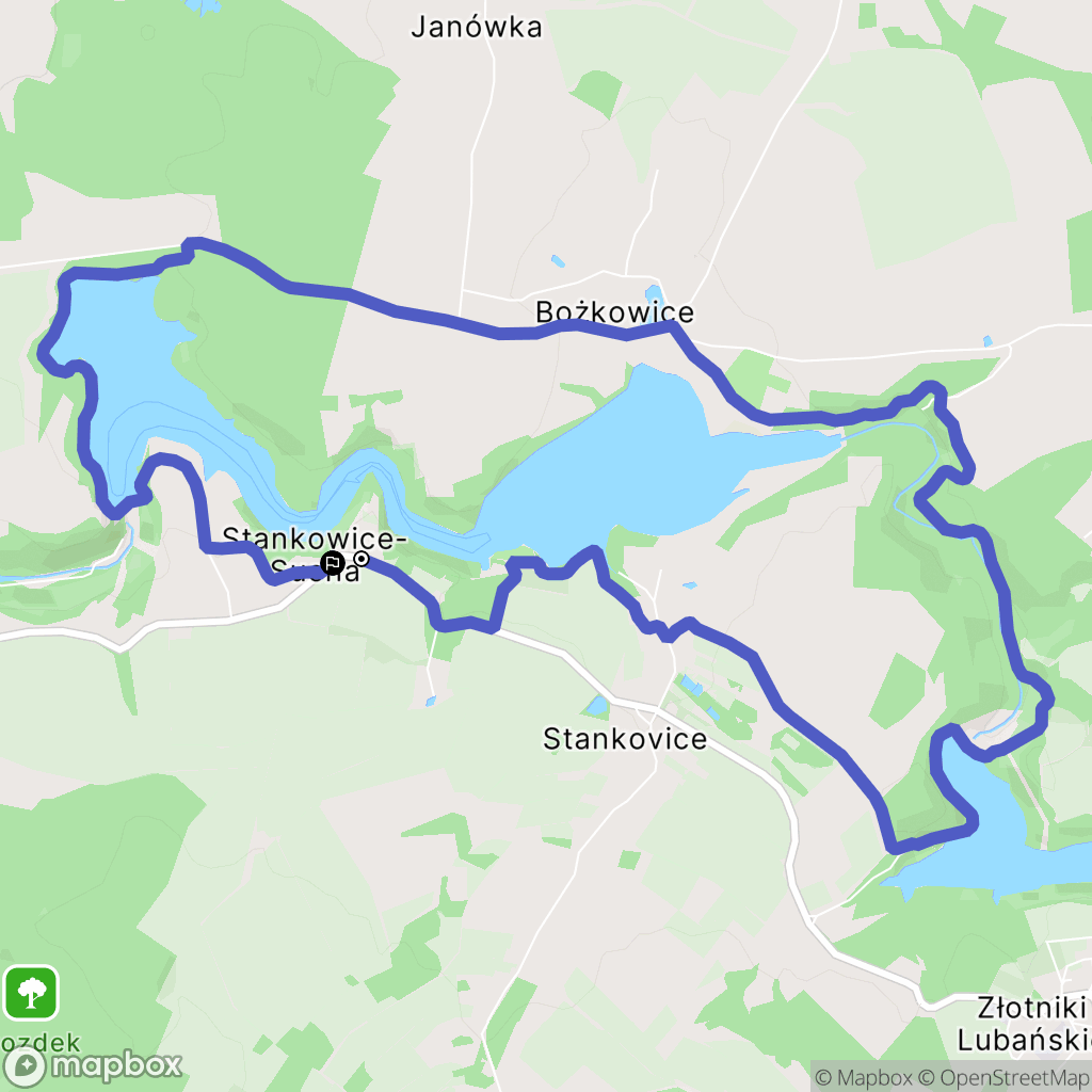 Stankowice: mapa trasy - Poland