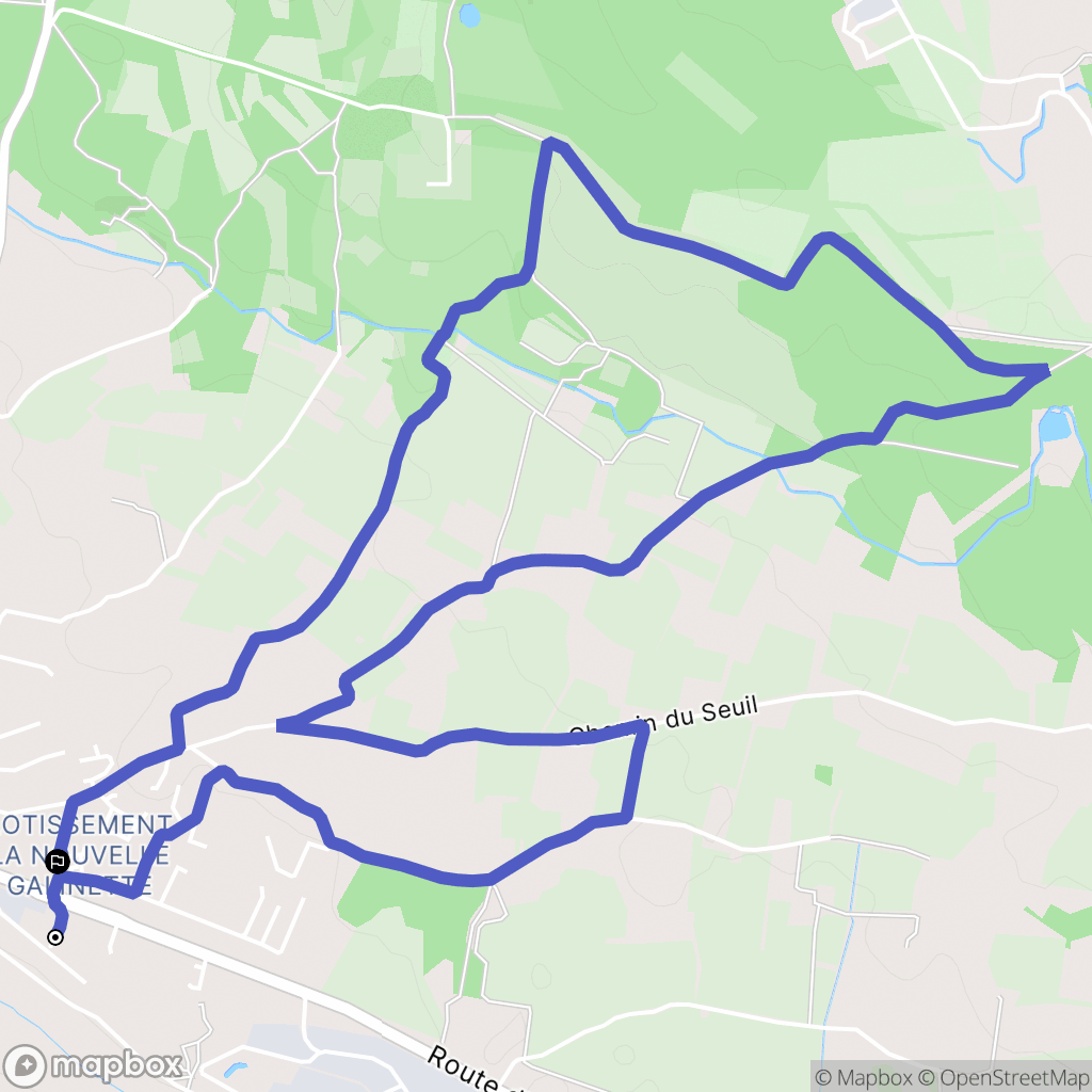 Saint-Cannat : carte du parcours de randonnée - France
