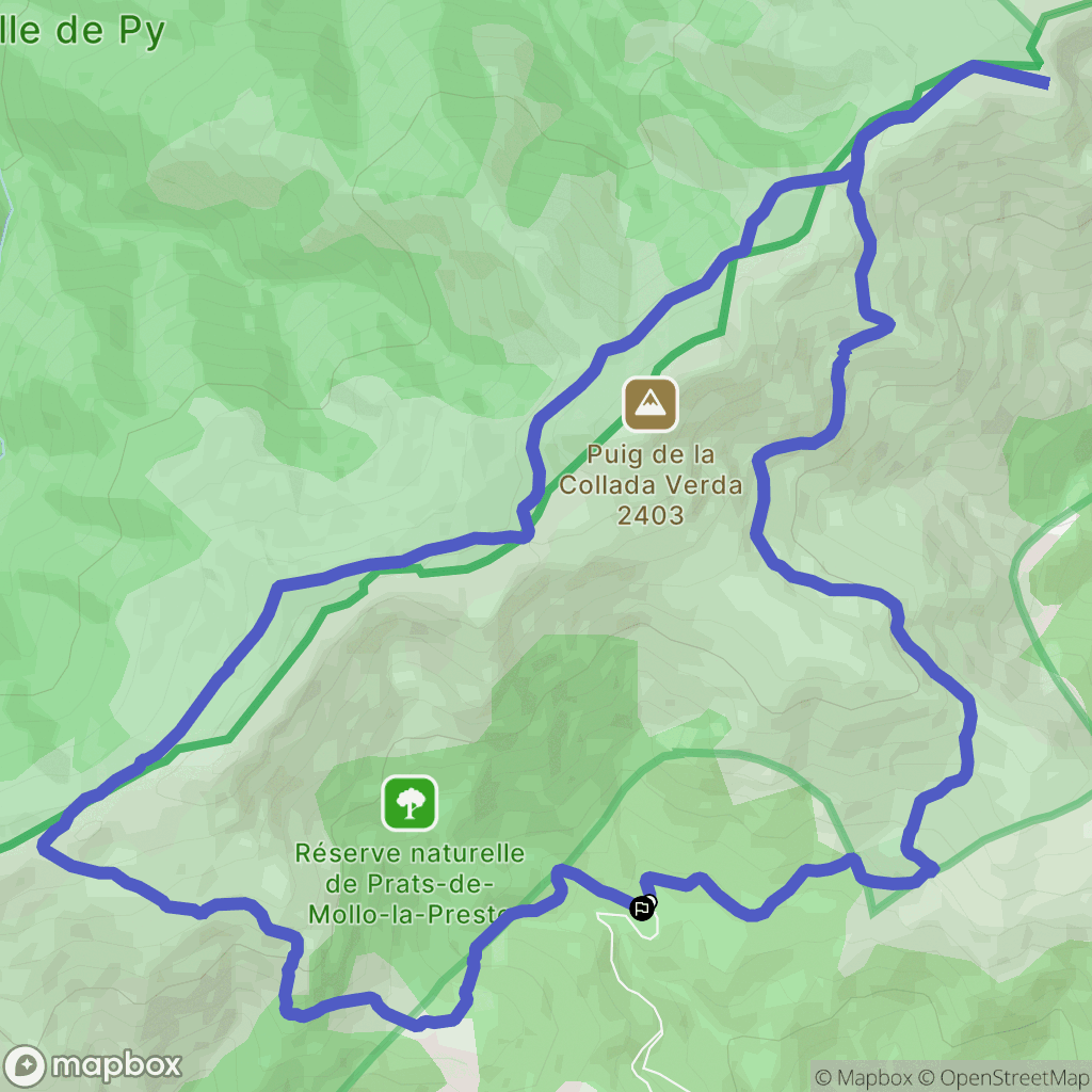 Prats-de-Mollo-la-Preste : carte du parcours de randonnée - France