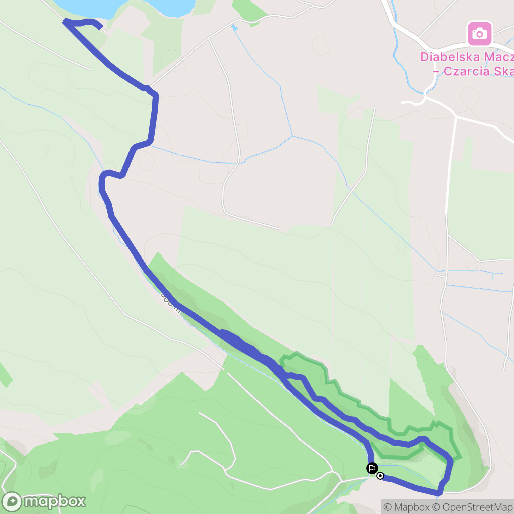 Gorzeszów: mapa trasy - Poland