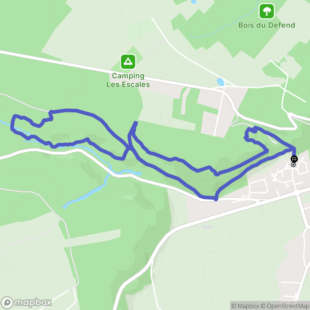 Louviers : carte du parcours de randonnée - France