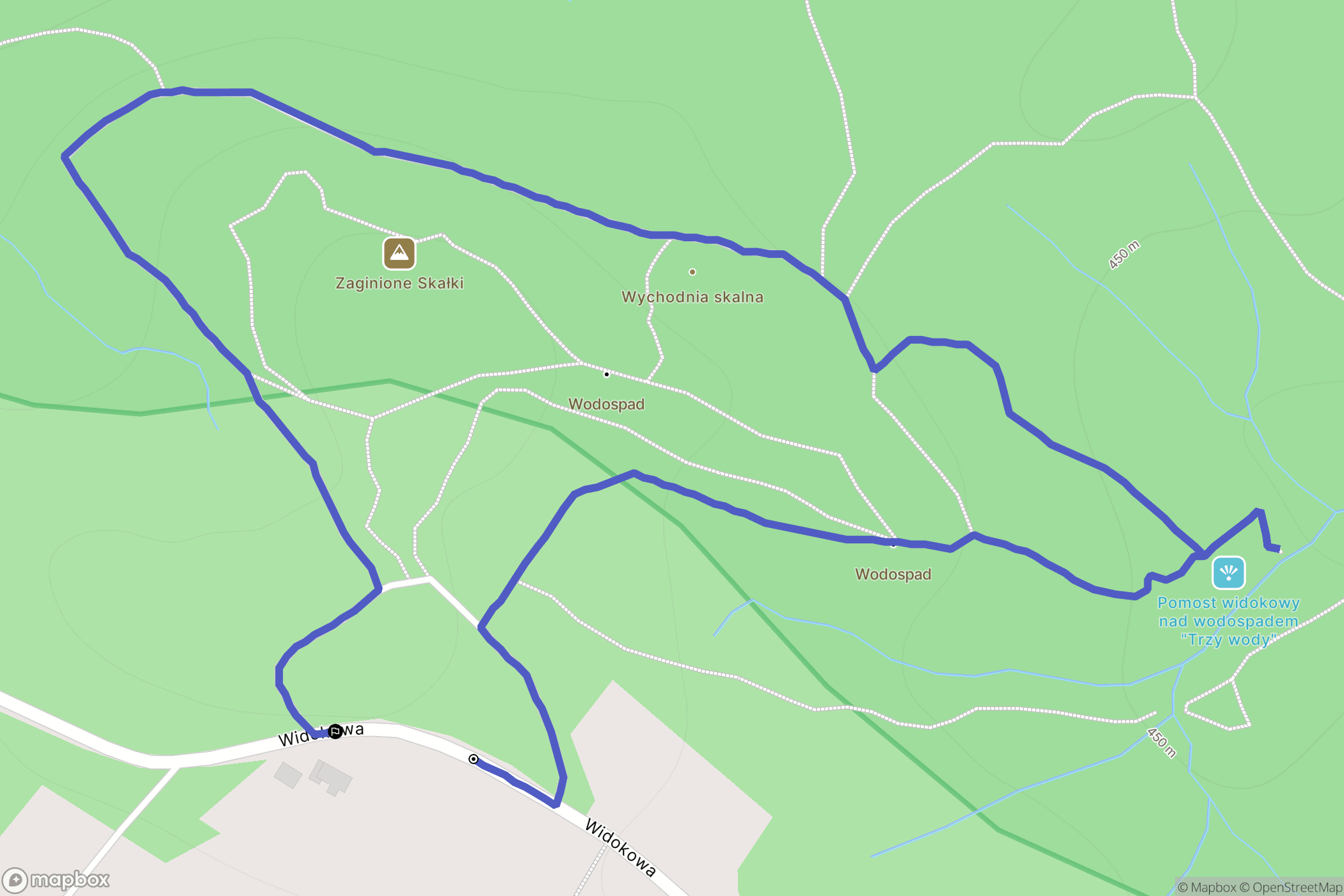Kombornia: mapa trasy - Poland