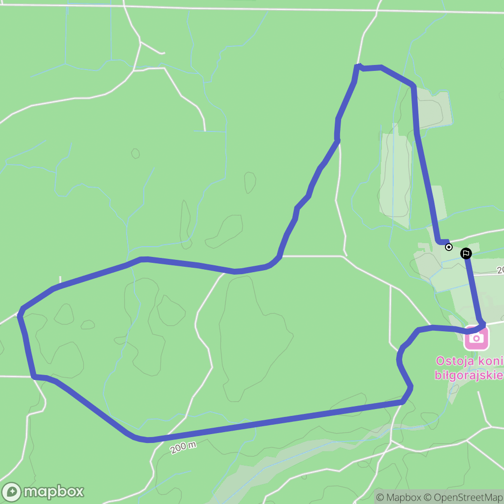 Szklarnia: mapa trasy - Poland