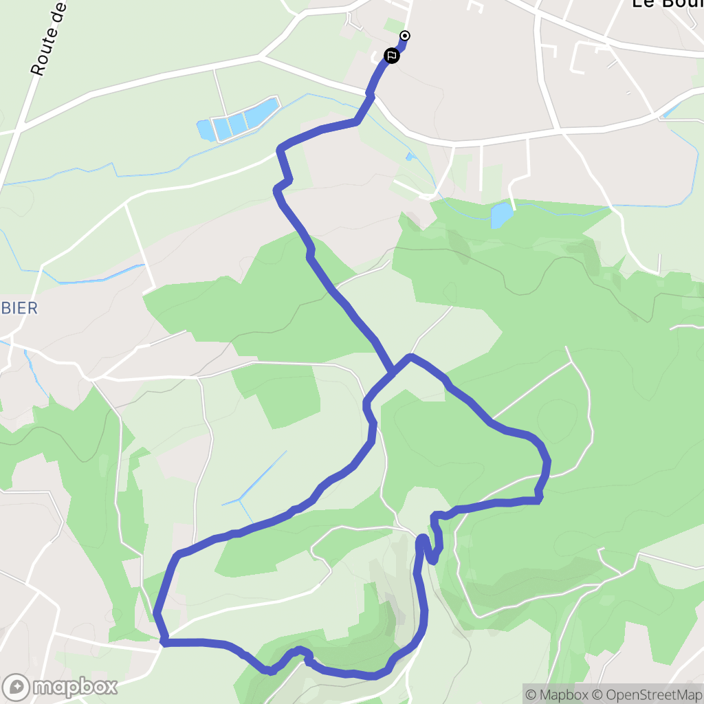 Charantonnay : carte du parcours de randonnée - France
