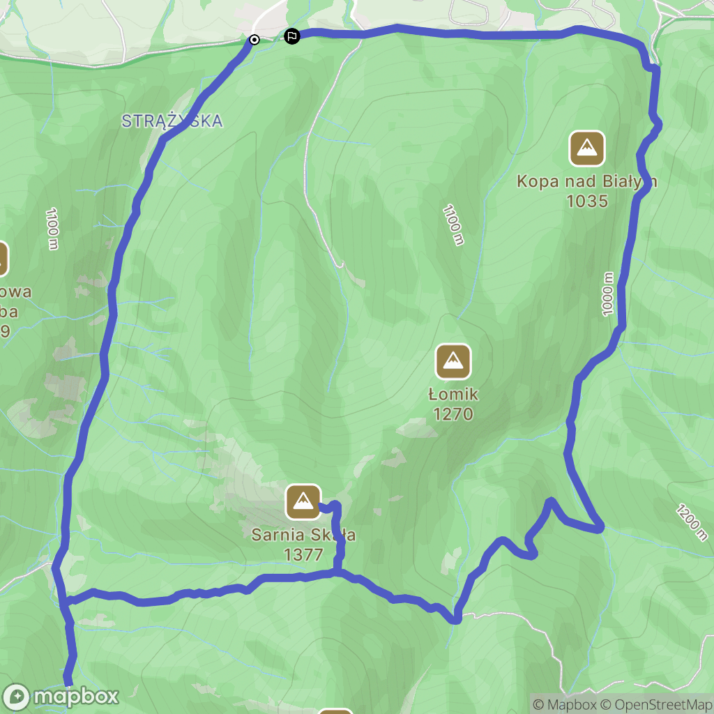 Zakopane: mapa trasy - Poland