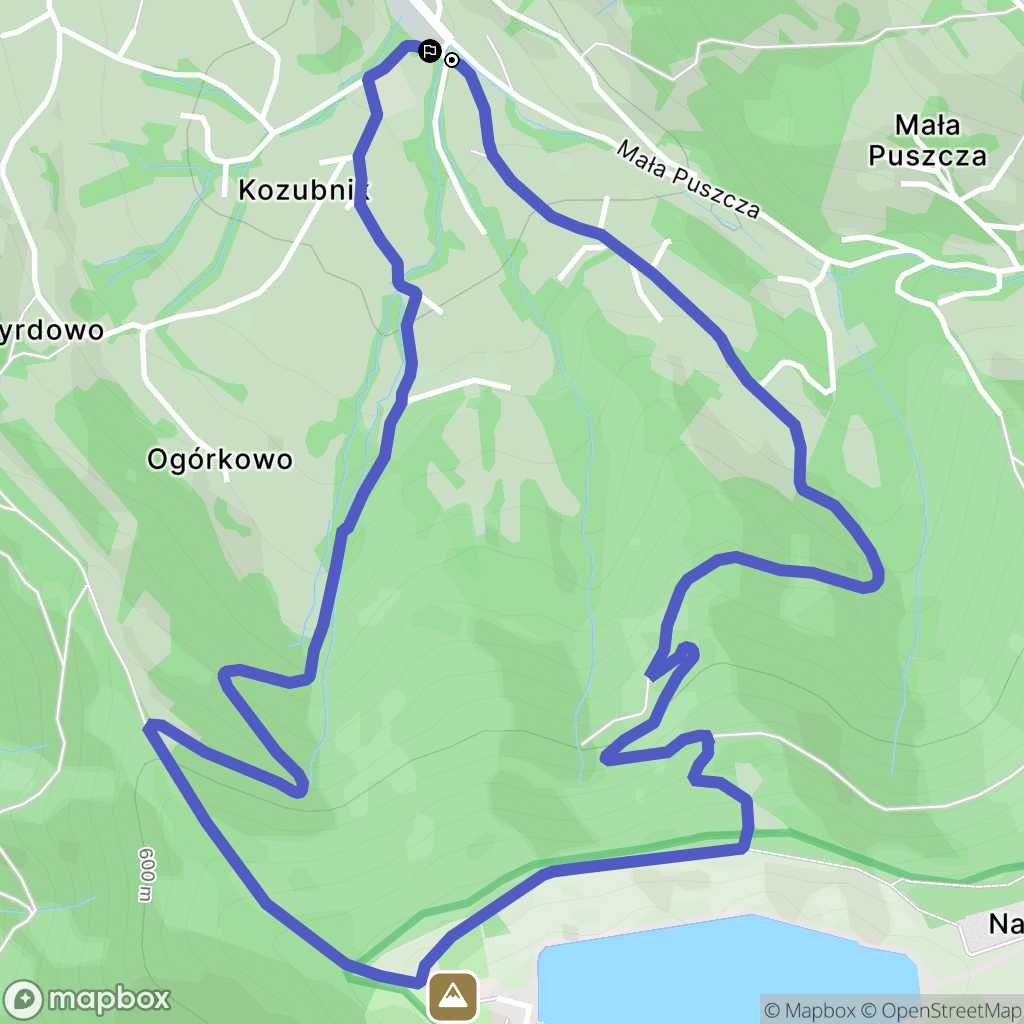Porąbka: mapa trasy - Poland