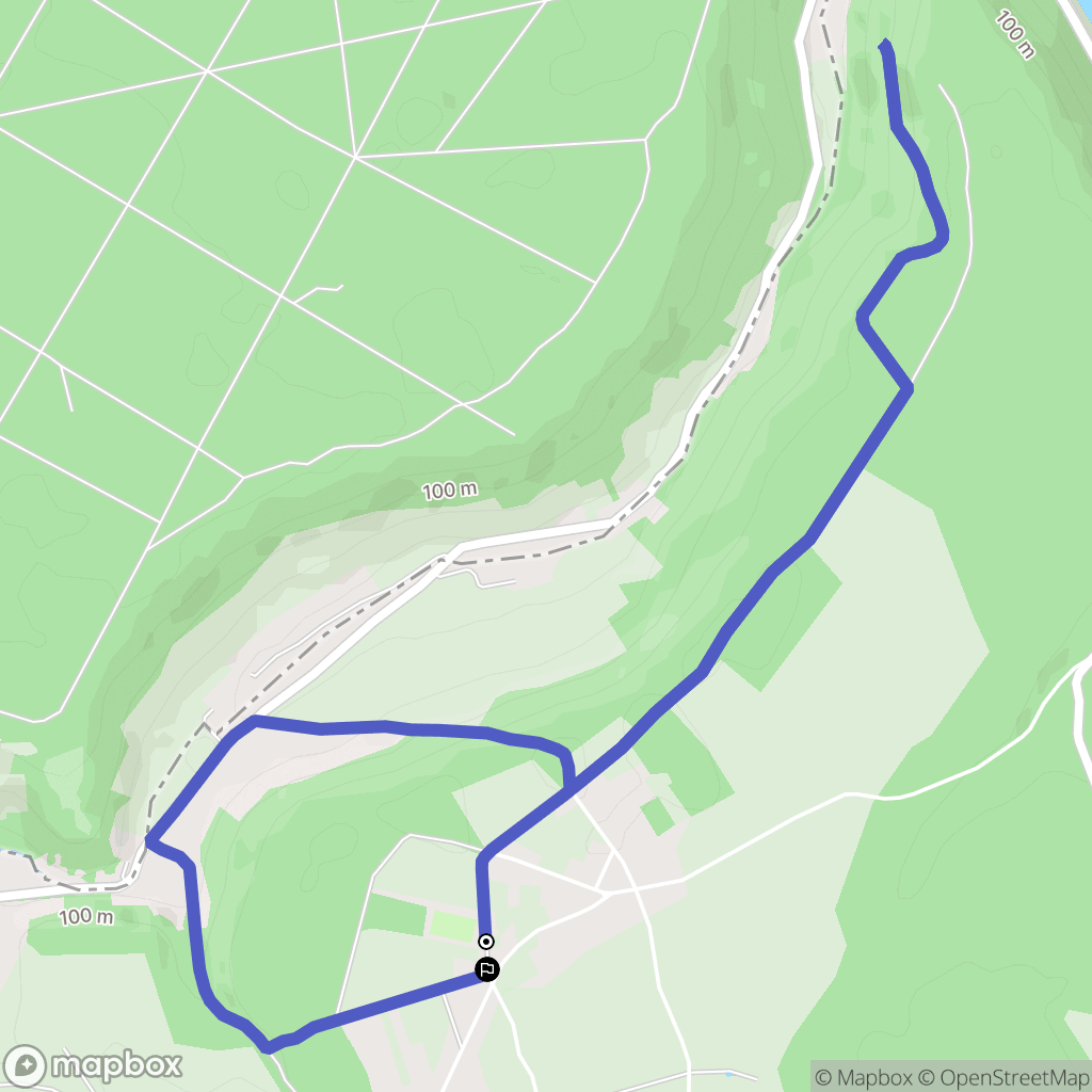Blaru : carte du parcours de randonnée - France