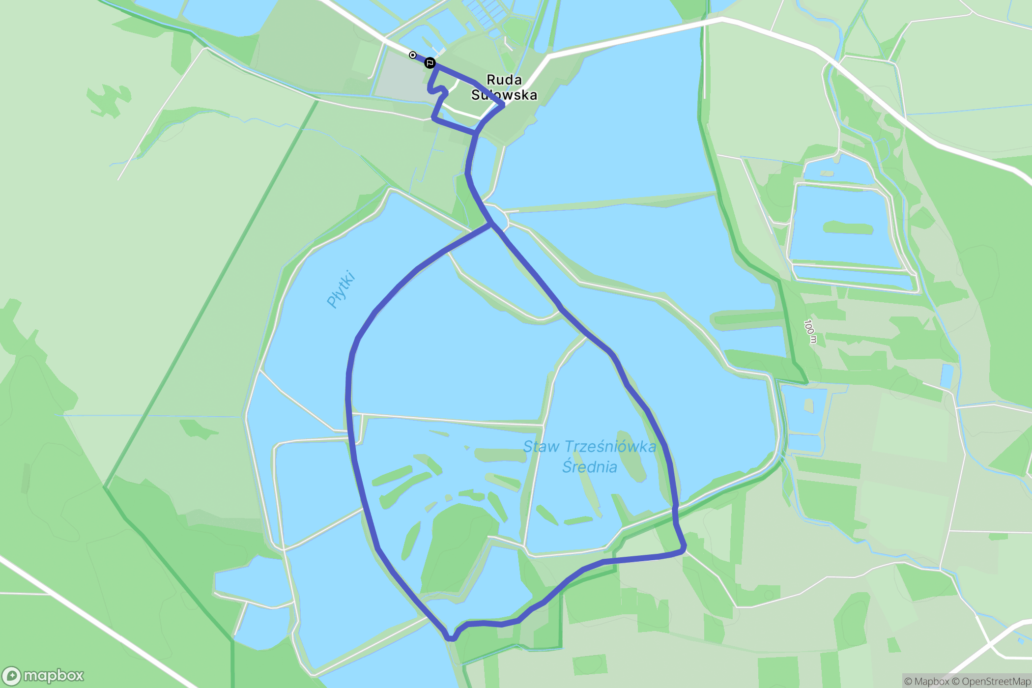 Sułów: mapa trasy - Poland