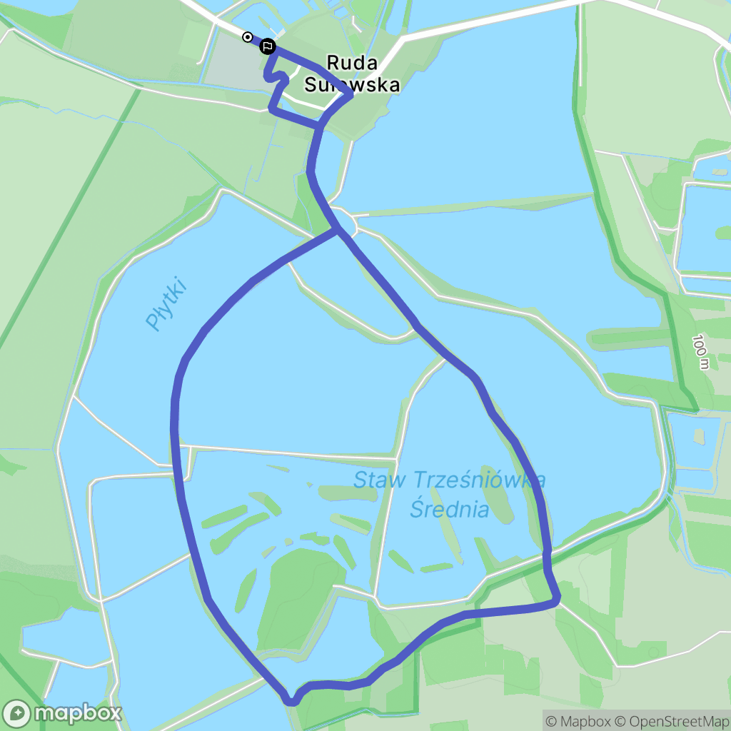 Sułów: mapa trasy - Poland