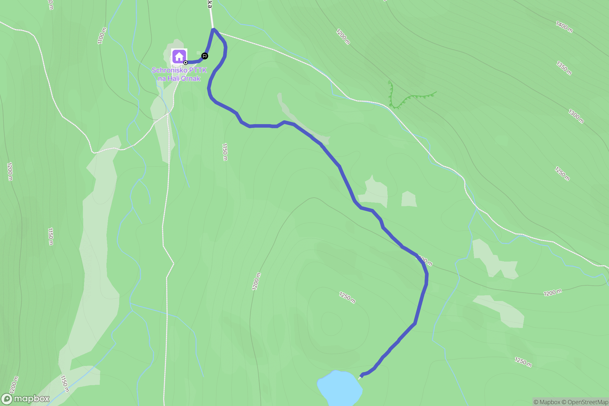 Zakopane: mapa trasy - Poland