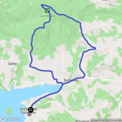 Gródek nad Dunajcem: mapa trasy - Poland