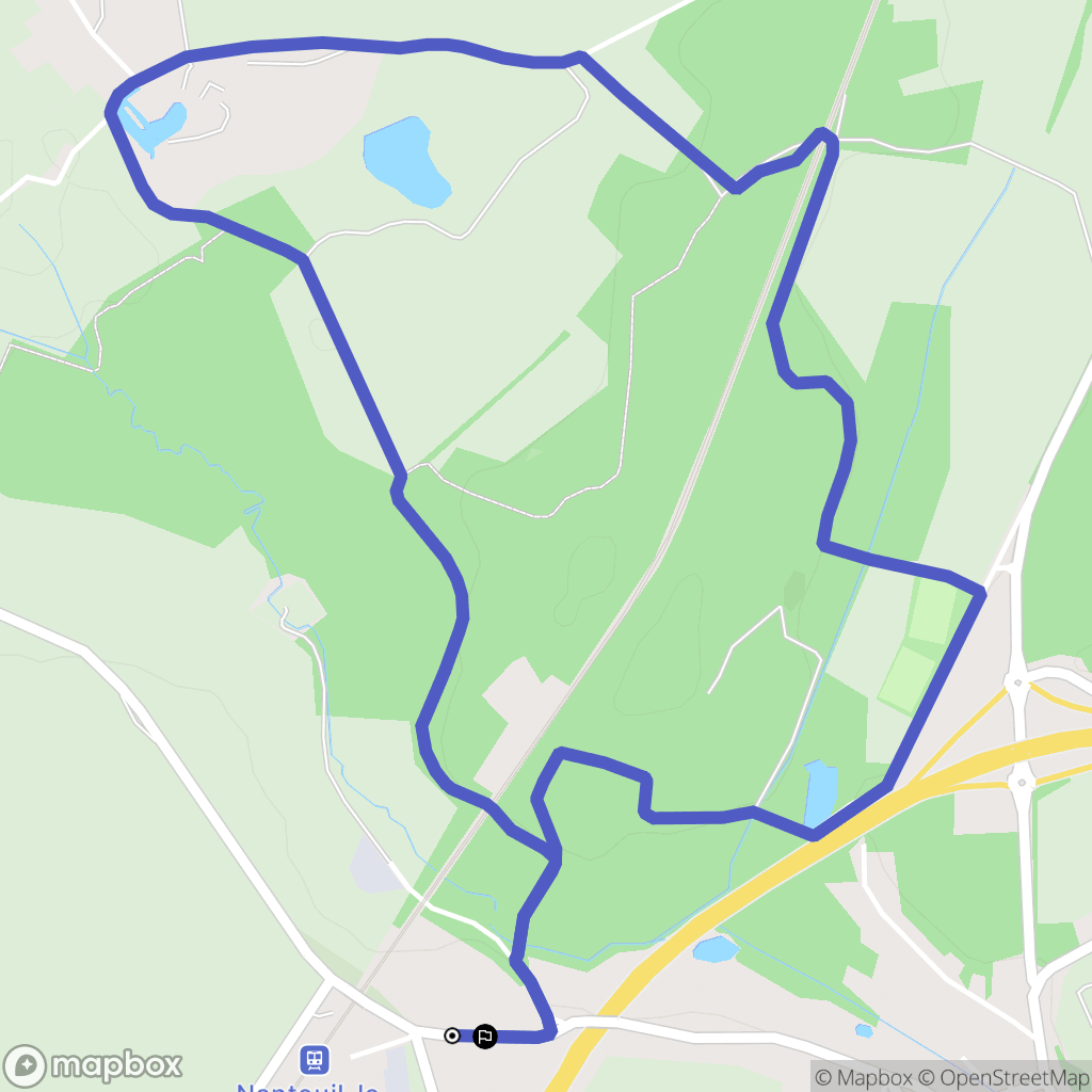 Nanteuil-le-Haudouin : carte du parcours de randonnée - France