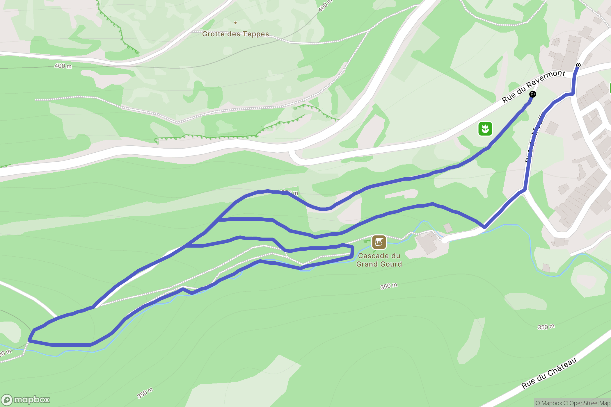 Montagna-le-Reconduit : carte du parcours de randonnée - France