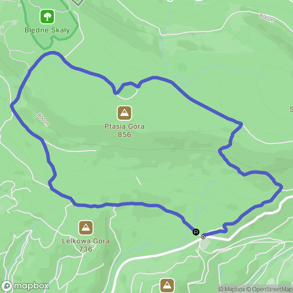 Kudowa-Zdrój: mapa trasy - Poland