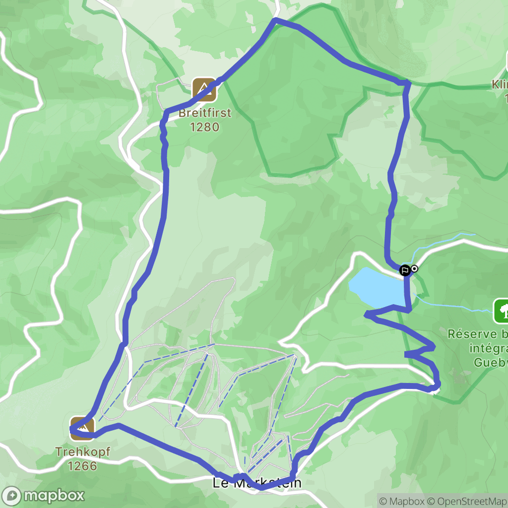 Linthal : carte du parcours de randonnée - France